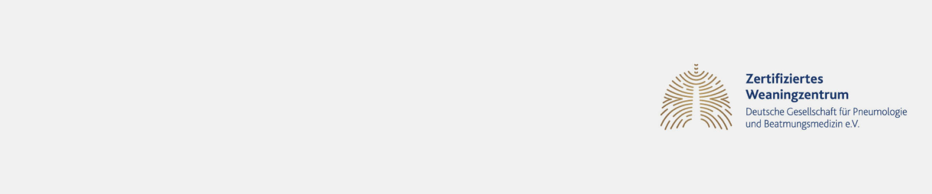 Zertifiziertes Weaningzentrum-Logo der Deutschen Gesellschaft für Pneumologie und Beatmungsmedizin e.V.